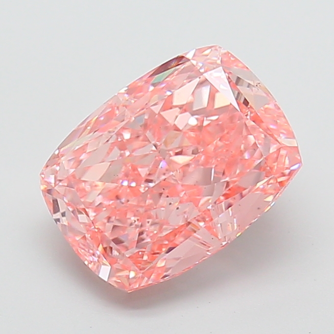 4.77 ct Pink (Vivid) VS2 Cushion lab-grown diamond