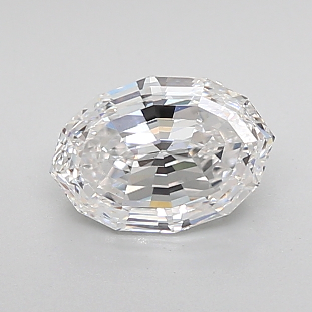 1.07 carat Oval Step Cut lab grown diamond, D VS1, IGI certified