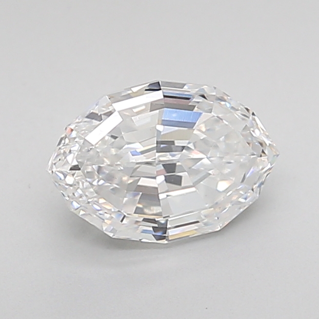 1.05 carat Oval Step Cut lab grown diamond, D VS1, IGI certified