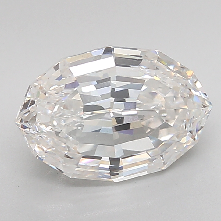 3.05 carat Oval Step Cut lab grown diamond, E VS1, IGI certified