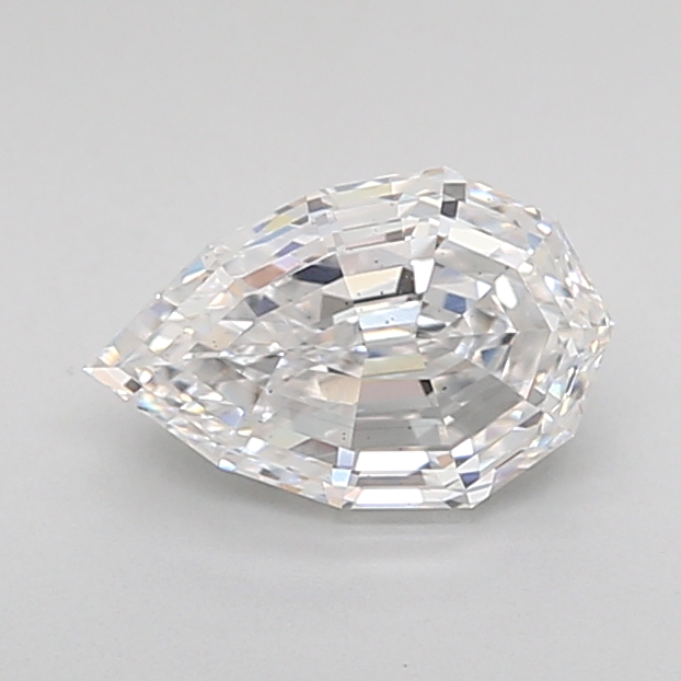 1.05 carat Pear Step Cut lab grown diamond, D VS2, IGI certified