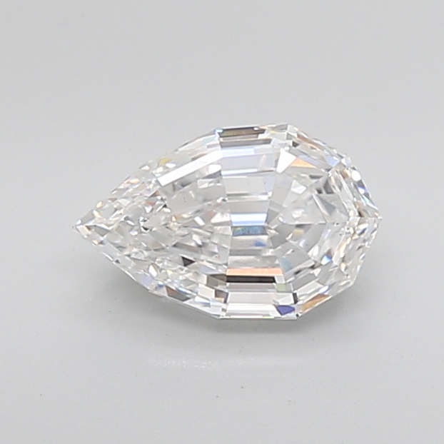 2.03 carat Pear Step Cut lab grown diamond, E VS2, IGI certified