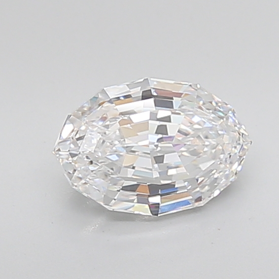 2.07 carat Oval Step Cut lab grown diamond, D VVS2, IGI certified