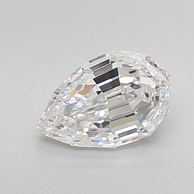 2.07 carat Pear Step Cut lab grown diamond, D VS2, IGI certified