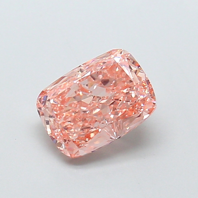 1.59 ct Pink (Intense) VS1 Cushion lab-grown diamond