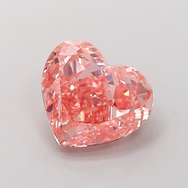 1.46 ct Pink (Vivid) VVS2 Heart Modified lab-grown diamond