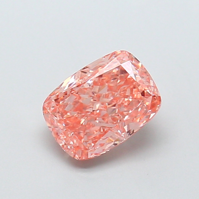 1.62 ct Pink (Vivid) VS1 Cushion lab-grown diamond