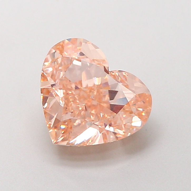 2.54 ct Orange (Fancy) VVS2 Heart Modified lab-grown diamond