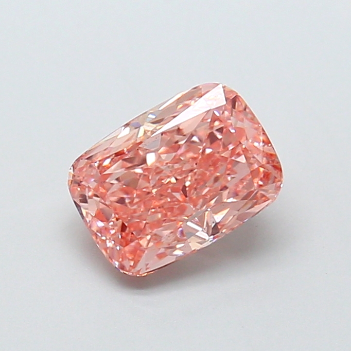 1.57 ct Pink (Intense) VS2 Cushion lab-grown diamond