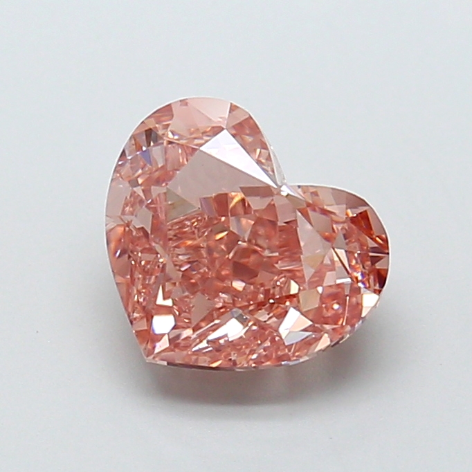 2.53 ct Pink (Intense) VS1 Heart Modified lab-grown diamond