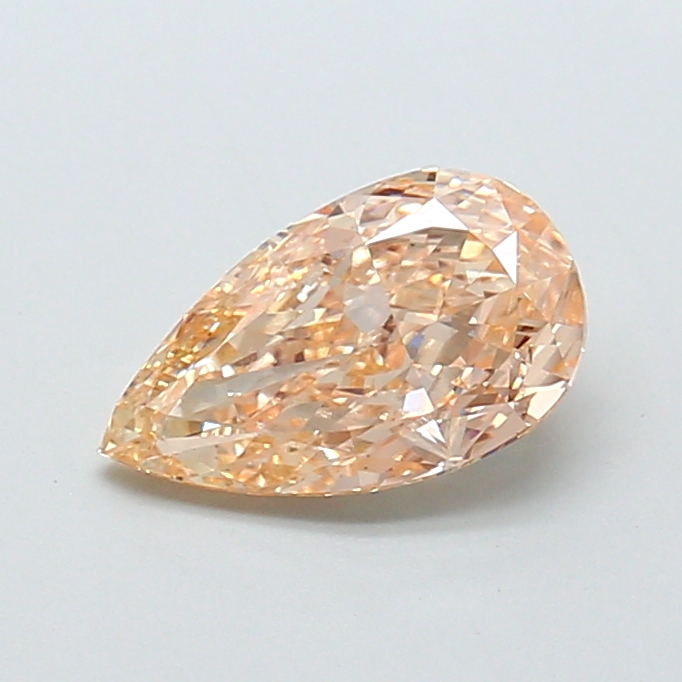 1.55 ct Yellow (Light) VS1 Pear Modified lab-grown diamond