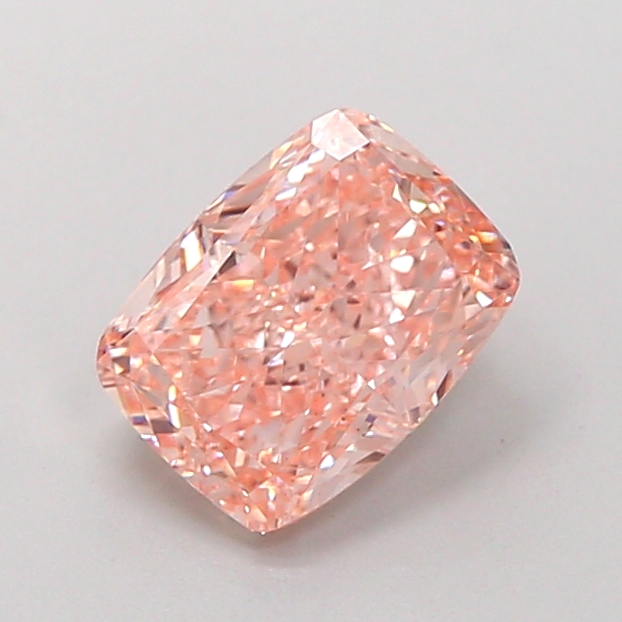 1.54 ct Pink (Intense) VS1 Cushion lab-grown diamond