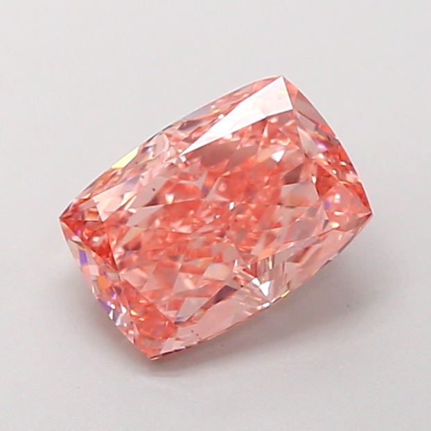 1.56 ct Pink (Intense) VS1 Cushion lab-grown diamond