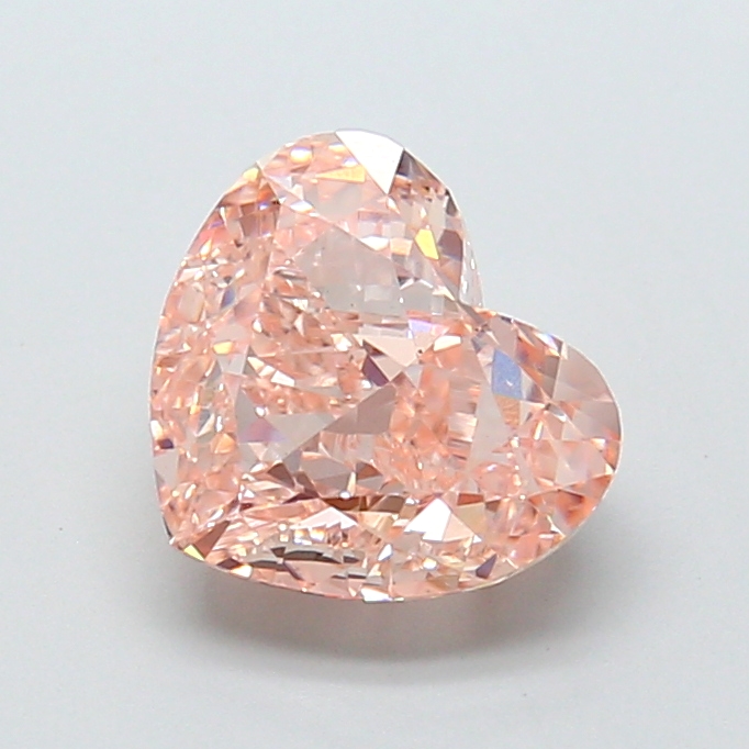 2.83 ct Brown (Light) VS1 Heart Modified lab-grown diamond