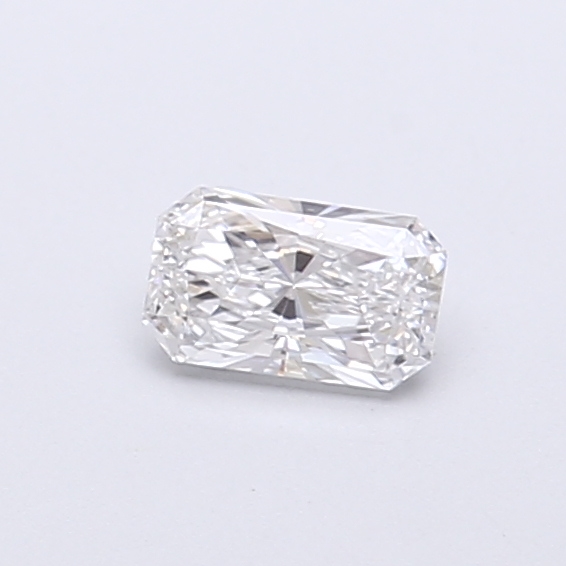 Actual 0.28 carat E Radiant lab-grown diamond