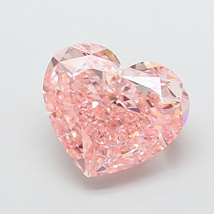 5.02 ct Heart Fancy Intense Pink Lab-Grown Diamond