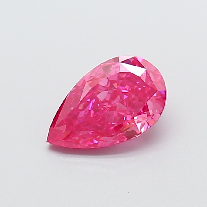 1.07 ct Pear Fancy Vivid Pink Lab-Grown Diamond