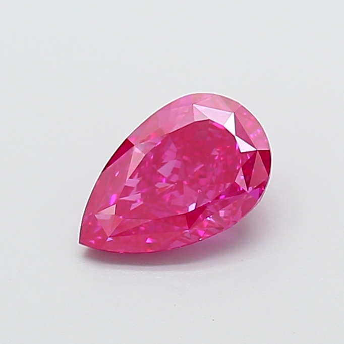 1.08 ct Pear Fancy Vivid Pink Lab-Grown Diamond
