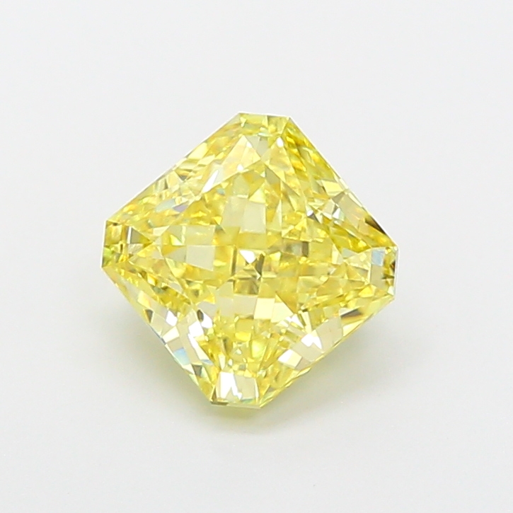1.92 ct Yellow (Intense) VS1 Radiant lab-grown diamond