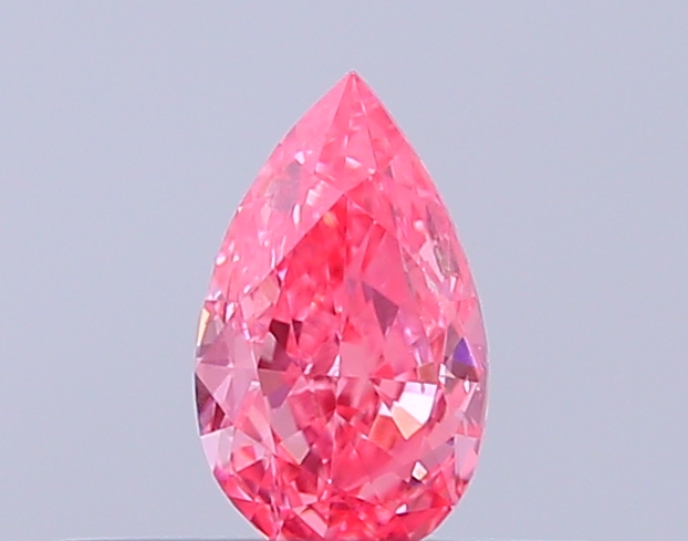 0.23 ct Pink (Vivid) SI2 Pear Modified lab-grown diamond