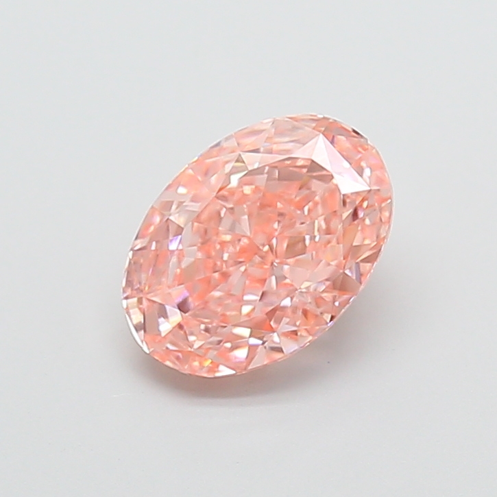 1.42 ct Oval Fancy Vivid Pink Lab-Grown Diamond