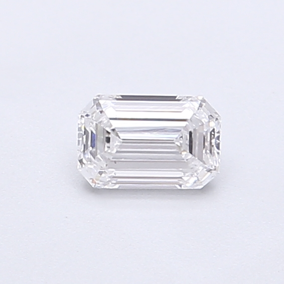 Actual 0.33 carat D Emerald lab-grown diamond