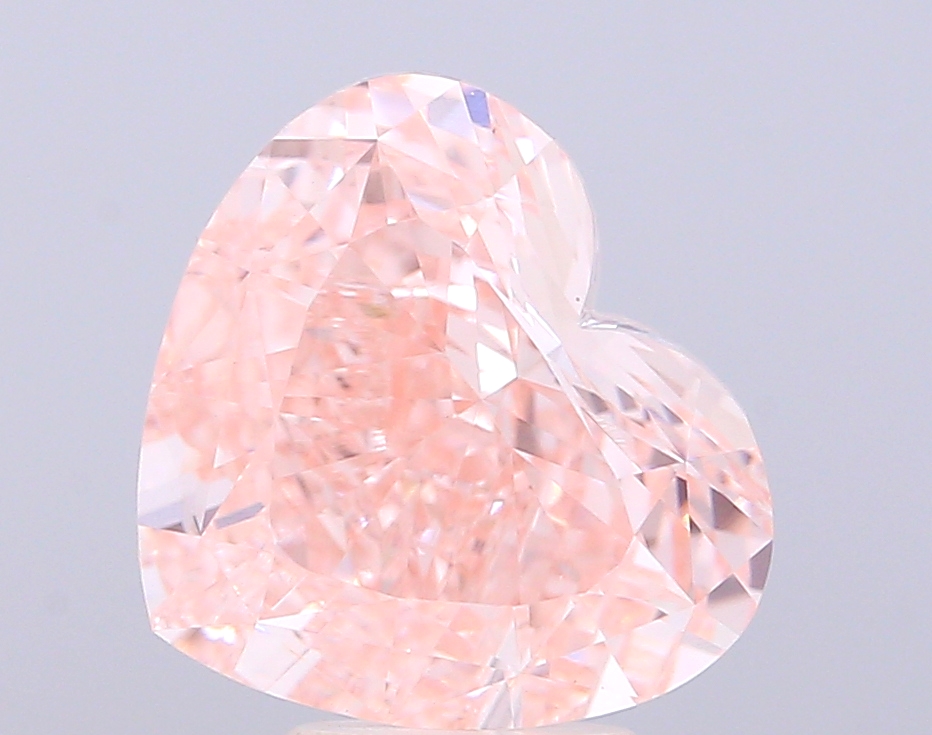 5.01 ct Heart, Fancy Intense Pink VVS2 IGI CVD