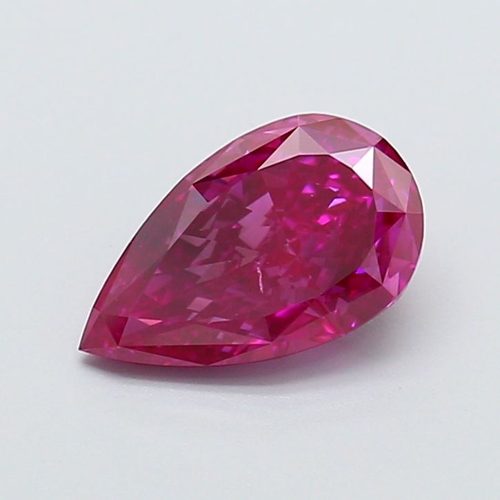 1.56 ct Pear Fancy Vivid Pink Lab-Grown Diamond