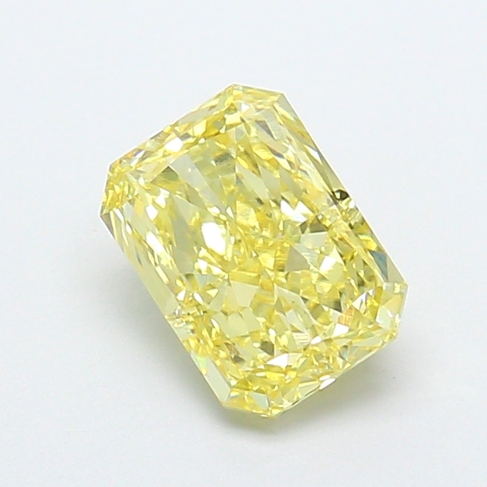 1.62 ct Radiant Fancy Light Yellow Lab-Grown Diamond