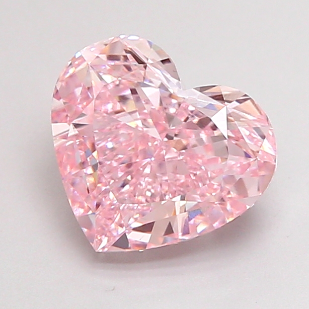 2.51 ct Heart, Fancy Intense Pink VS1 IGI CVD