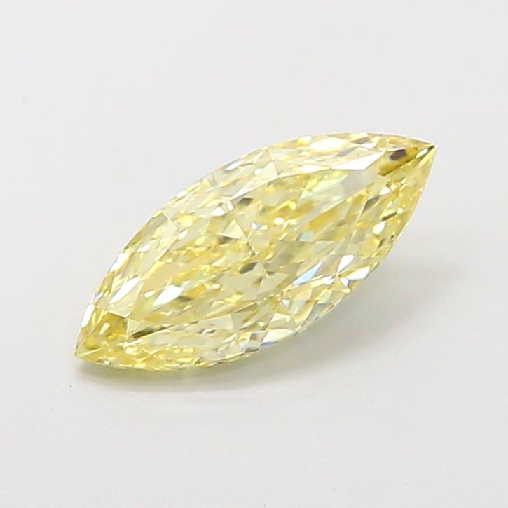 0.66 ct Marquise Fancy Vivid Yellow Lab-Grown Diamond