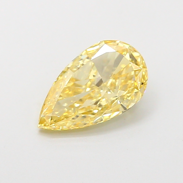 1.01 ct Pear Fancy Intense Yellow Lab-Grown Diamond