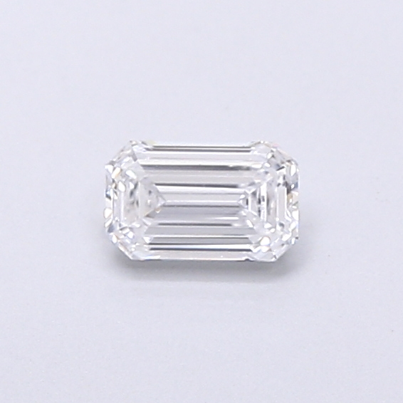 Actual 0.28 carat D Emerald lab-grown diamond