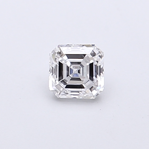 Actual 0.29 carat D Asscher lab-grown diamond