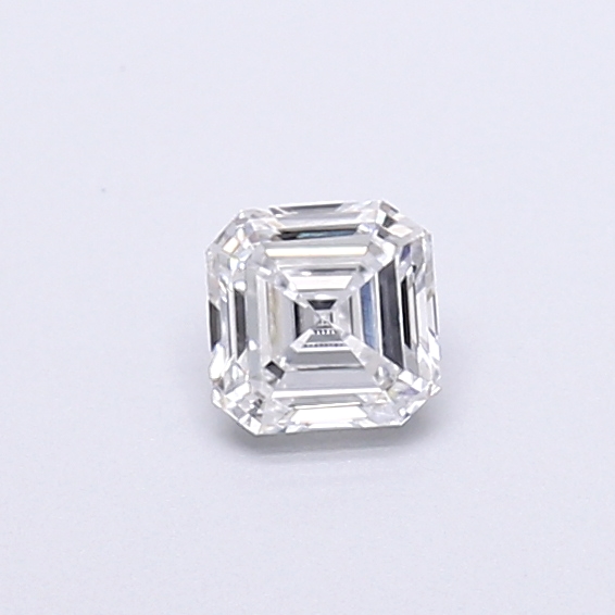 Actual 0.27 carat D Asscher lab-grown diamond