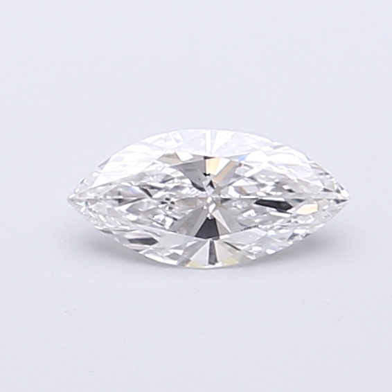 Actual 0.29 carat D Marquise lab-grown diamond