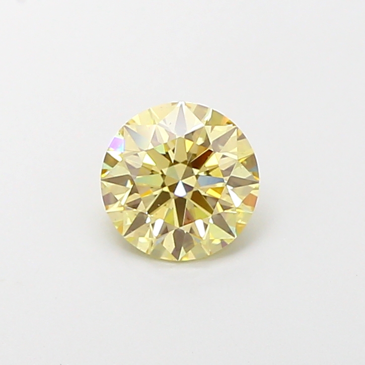 1.06 ct Round Fancy Light Yellow Lab-Grown Diamond