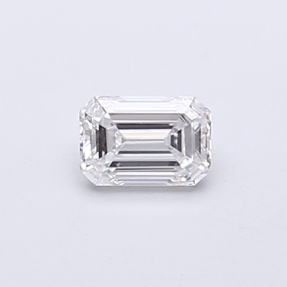 Actual 0.29 carat D Emerald lab-grown diamond