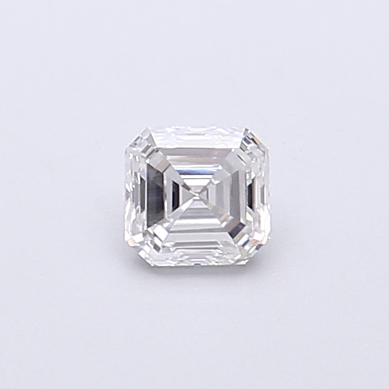 Actual 0.27 carat D VS1 Asscher lab-grown diamond