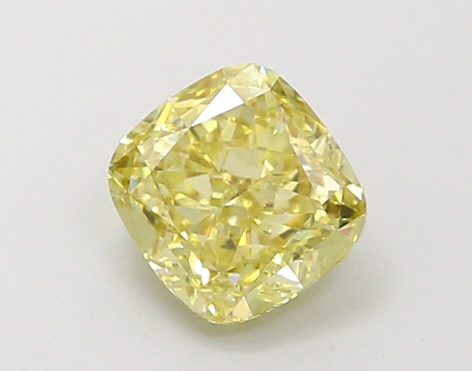0.95 ct Yellow (Fancy) VS2 Cushion lab-grown diamond