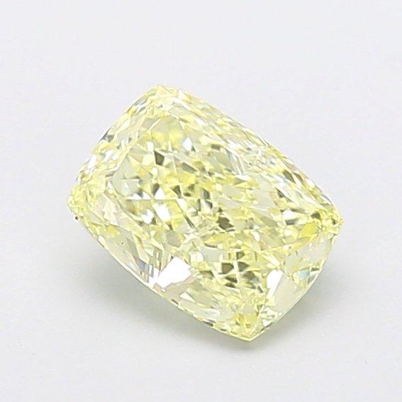 1.33 ct Yellow (Fancy) VS1 Cushion lab-grown diamond