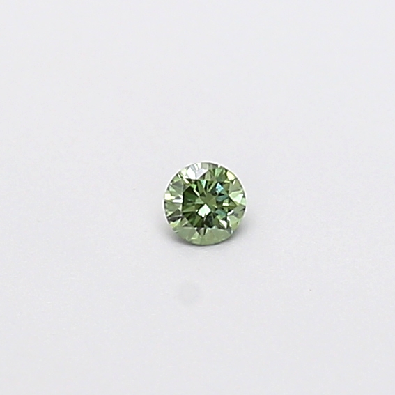0.06 ct Round Fancy Vivid Green Lab-Grown Diamond