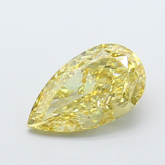 0.41 ct Pear Fancy Vivid Yellow Lab-Grown Diamond