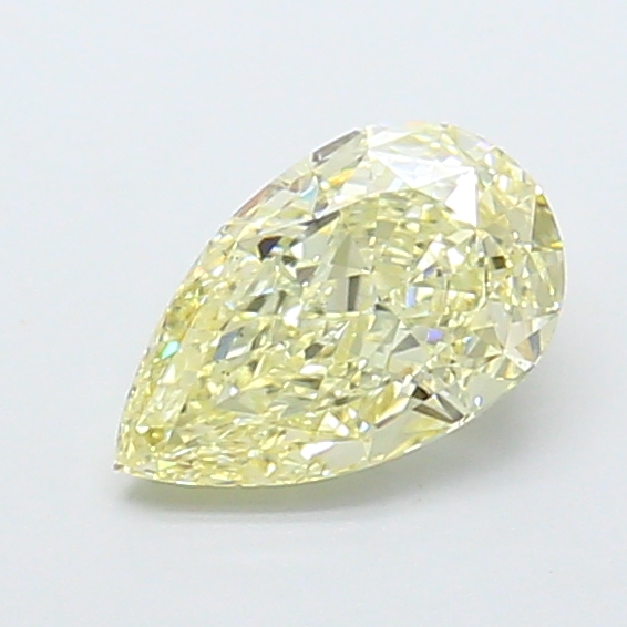 1.02 ct Pear Fancy Light Yellow Lab-Grown Diamond