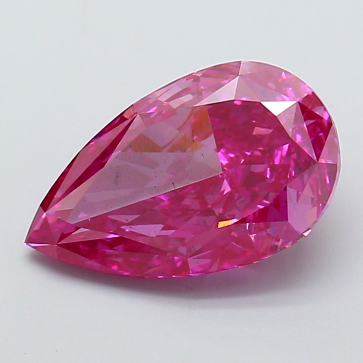 2.53 ct Pear, Fancy Vivid Pink VS1 IGI CVD