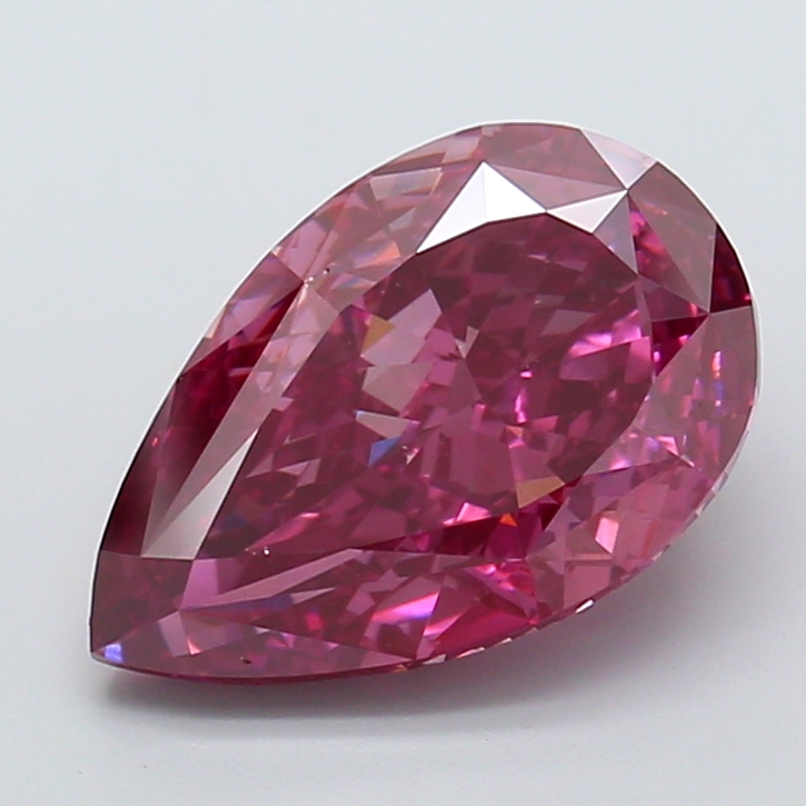 4.97 ct Pear Fancy Vivid Brown Lab-Grown Diamond