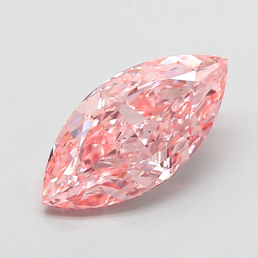 2.77 ct Pink (Vivid) VS2 Marquise Modified lab-grown diamond
