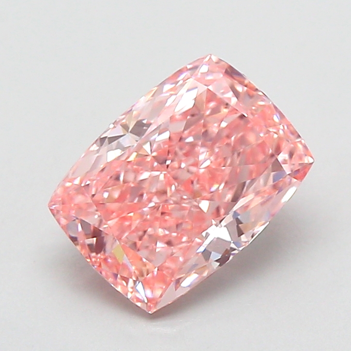 2.05 ct Pink (Vivid) VS1 Cushion lab-grown diamond