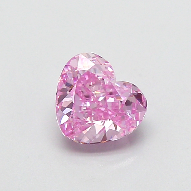 1.00 ct Pink (Intense) VS1 Heart Modified lab-grown diamond