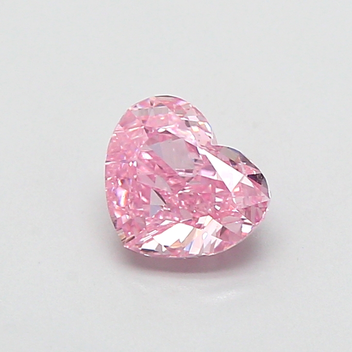 0.89 ct Pink (Vivid) VS1 Heart Modified lab-grown diamond
